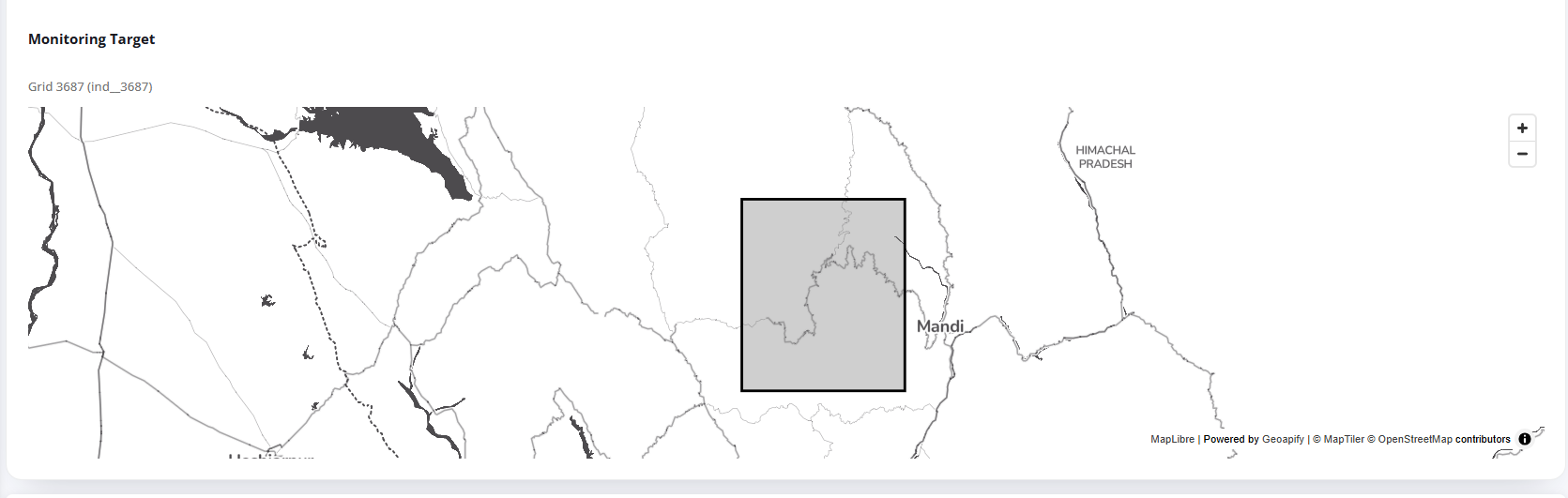 Coverage Monitoring Target Location