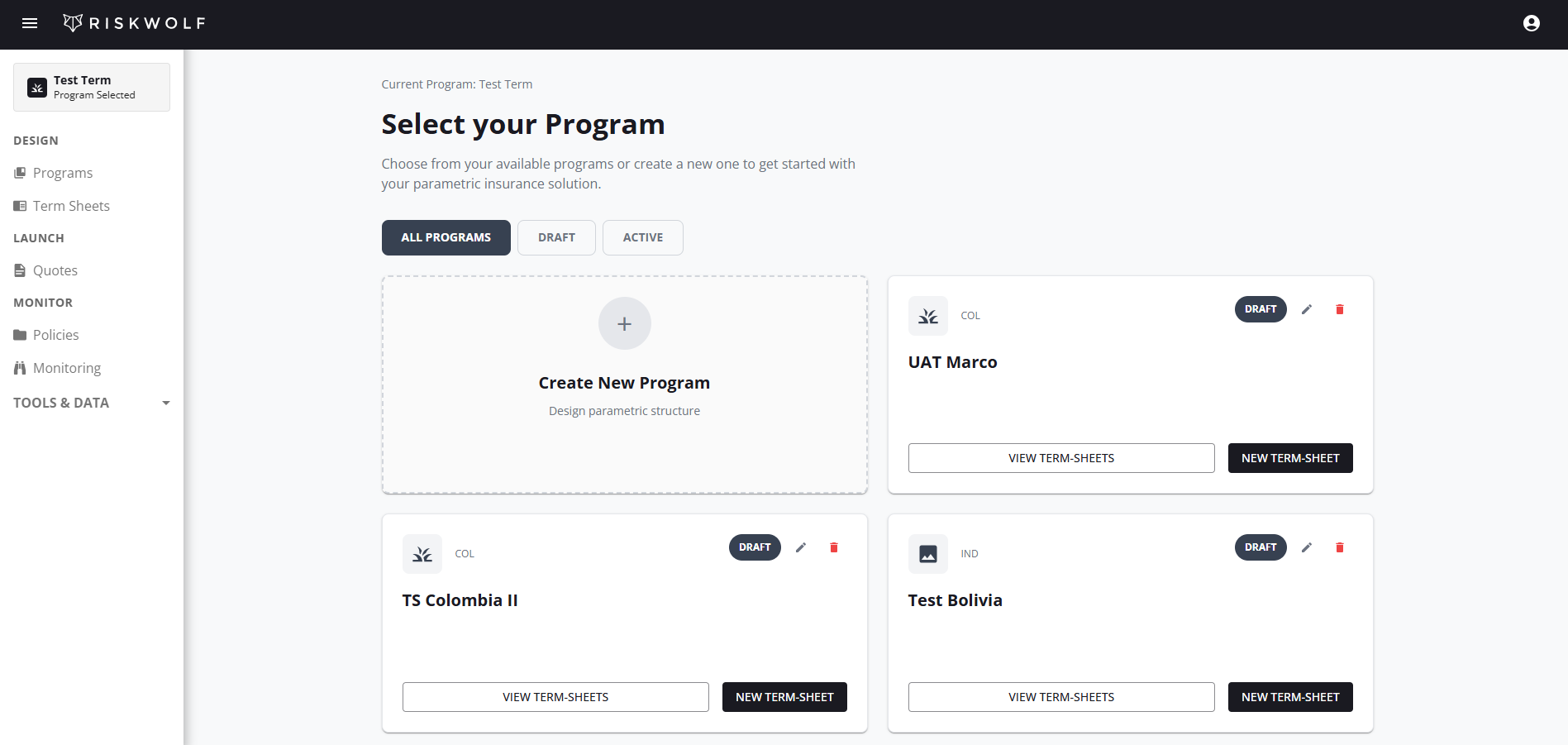 Program Selection Overview